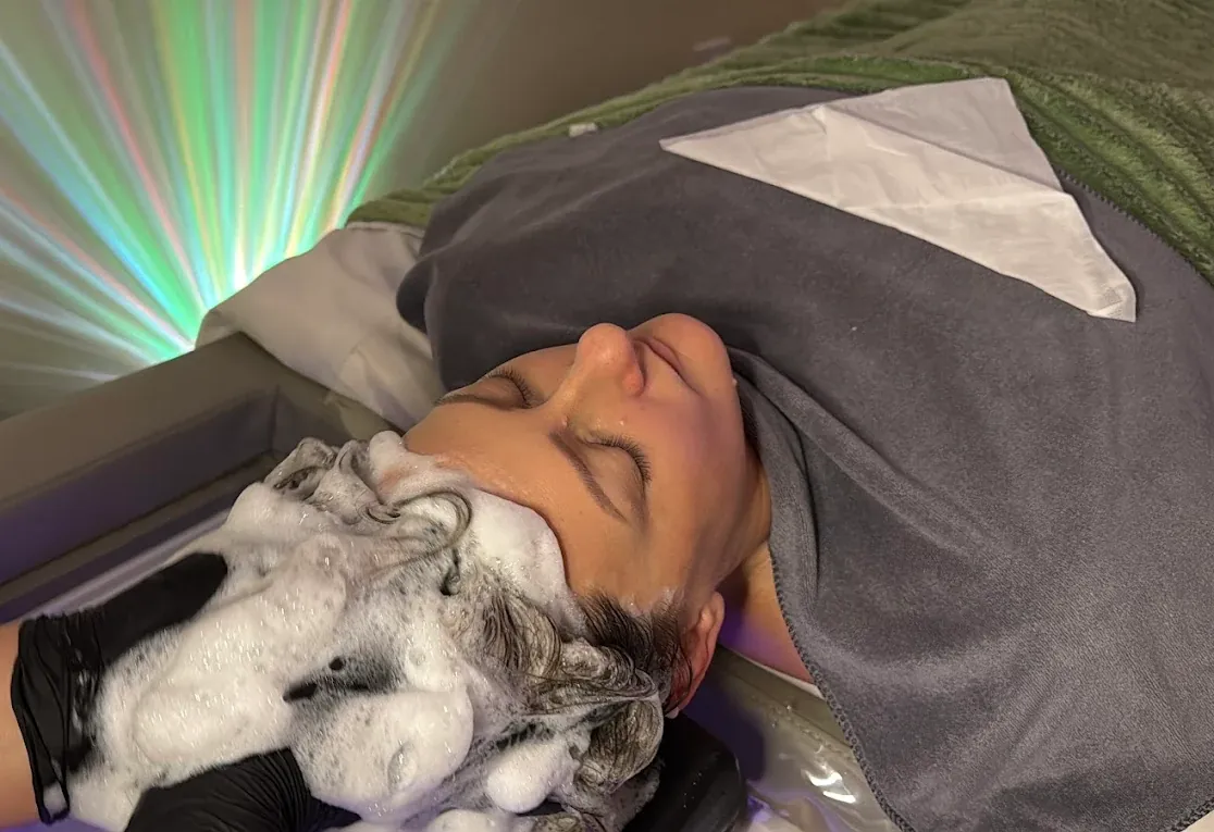 Low-lit treatment room ambience at Soul Massage Head Spa